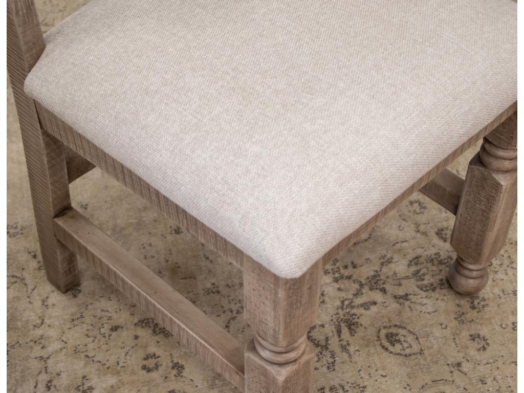 Upholstered Seat Wooden Chair - image 3