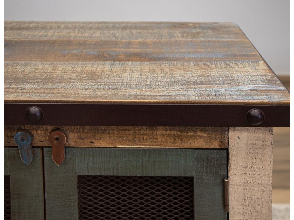 4 Iron Mesh Door 48" Console - image 3