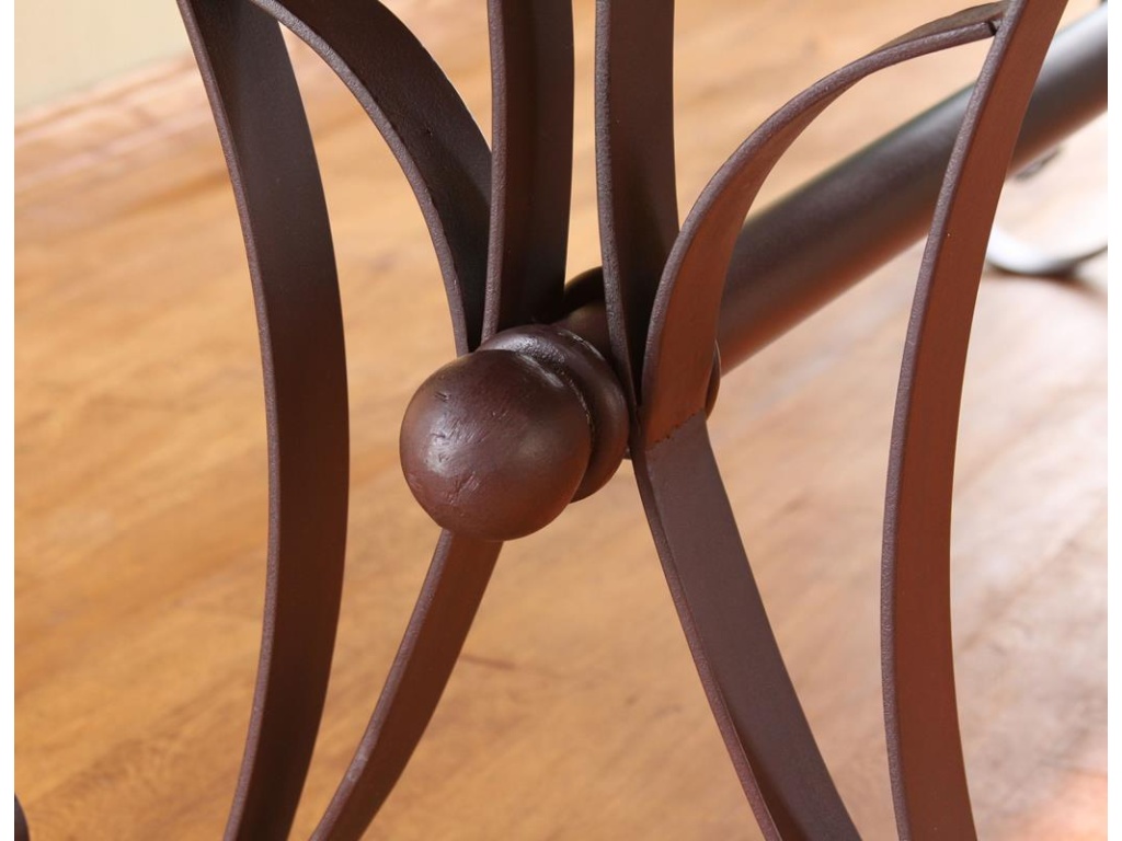 Iron Base Dining Table - image 6