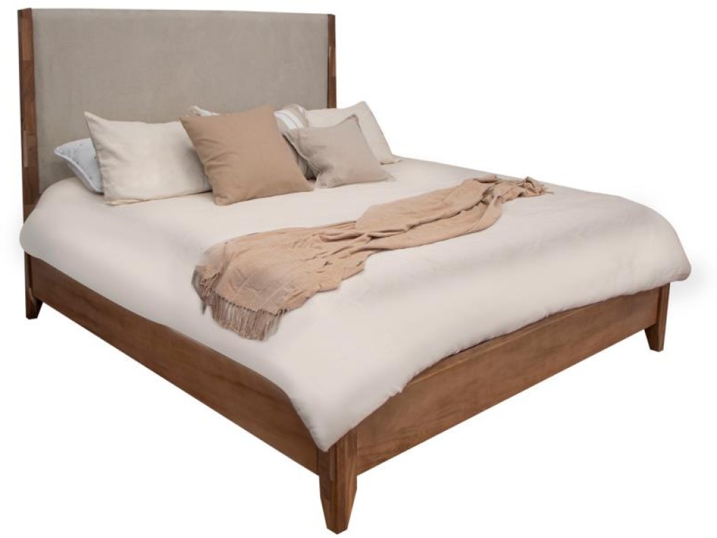 Parota Nova, Upholstered Headboard King Bed - main image