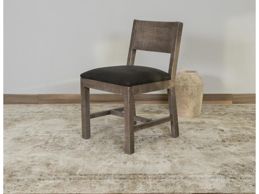 Upholstered Seat Wooden Chair - image 3