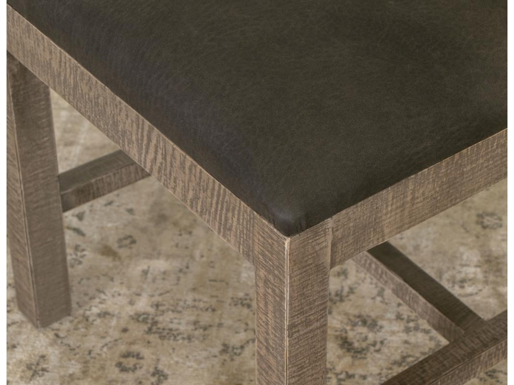 Upholstered Seat Wooden Chair - image 4