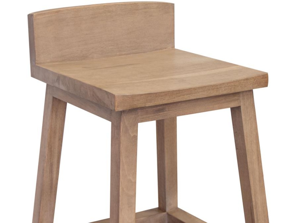24" Wooden Barstool - image 2