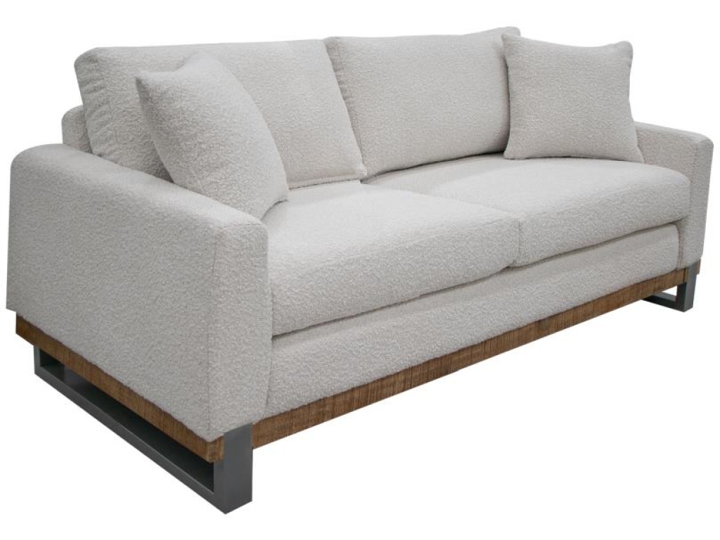 Metal & Wood Base, Loveseat - main image