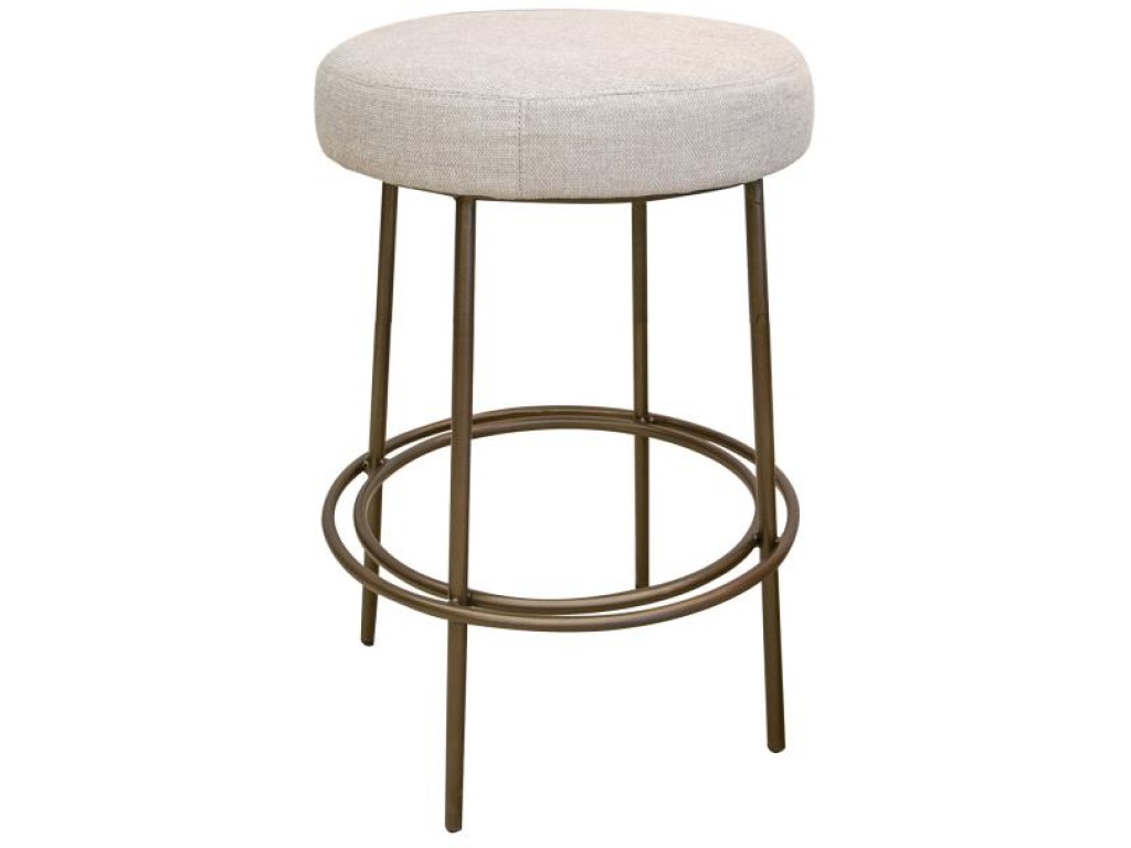 Wooden Frame & Metal Base, 24" Stool - main image