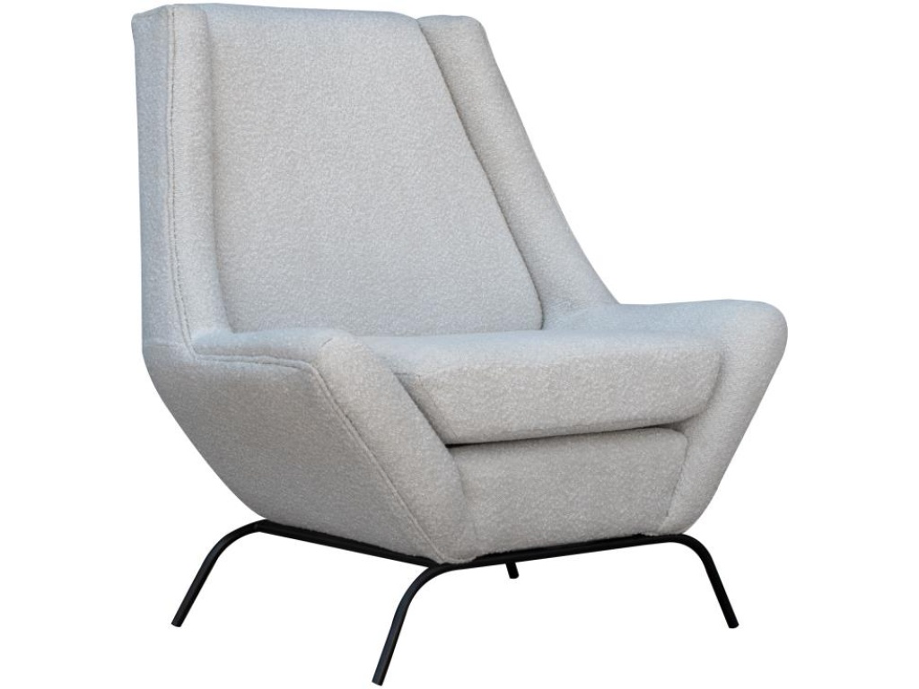 Wooden Frame & Metal Base, Armchair - main image