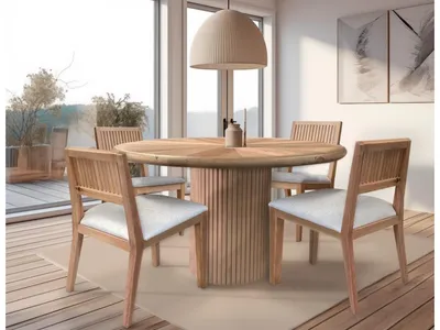 Upholstered Seat Wooden Chair