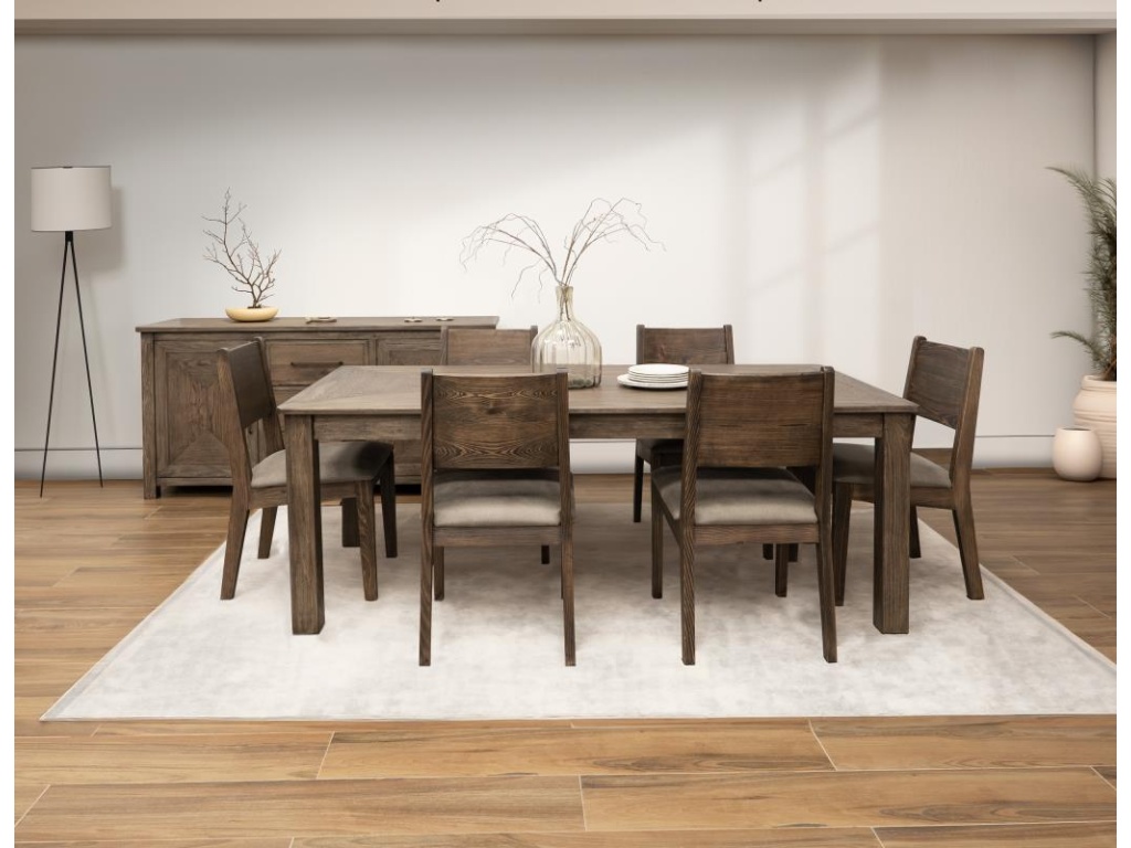 Upholstered Seat Wooden Chair - main image