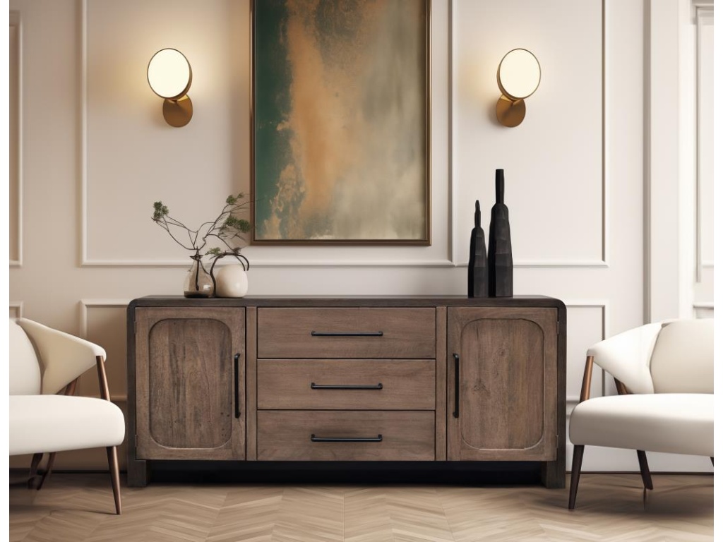 3 Drawer 2 Door Console - image 2