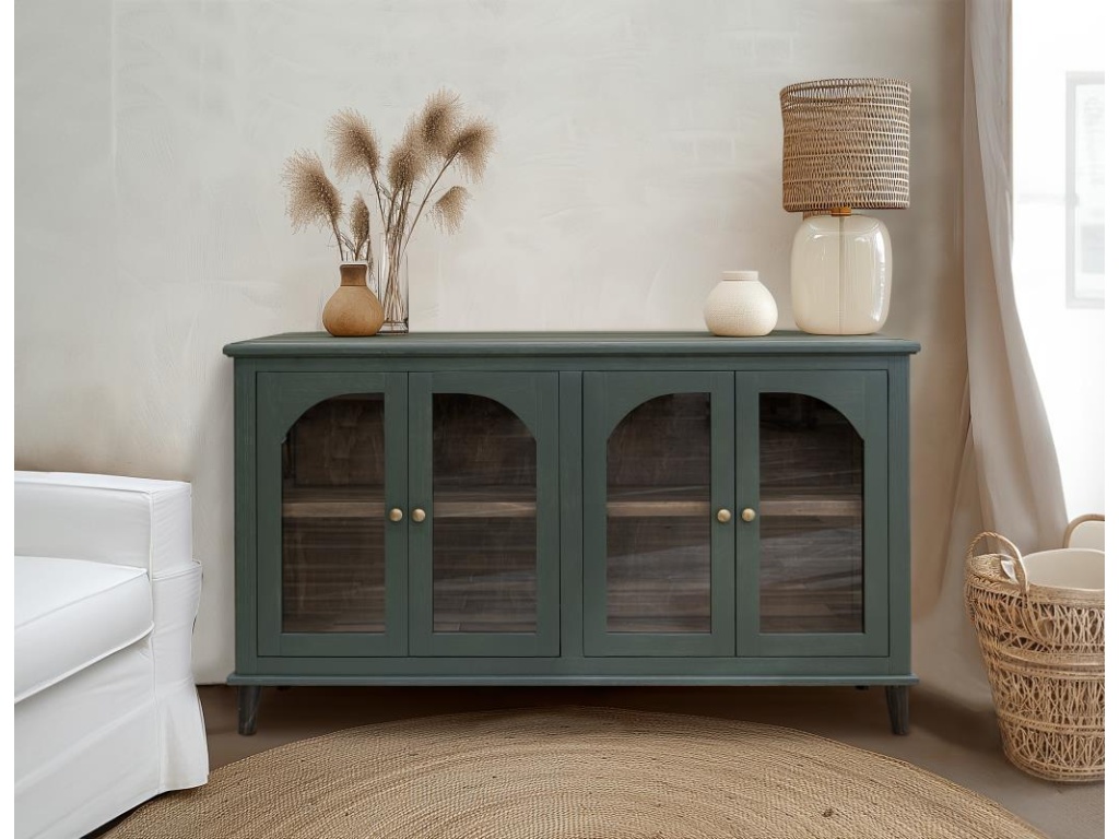 4 Glass Doors Console - image 2