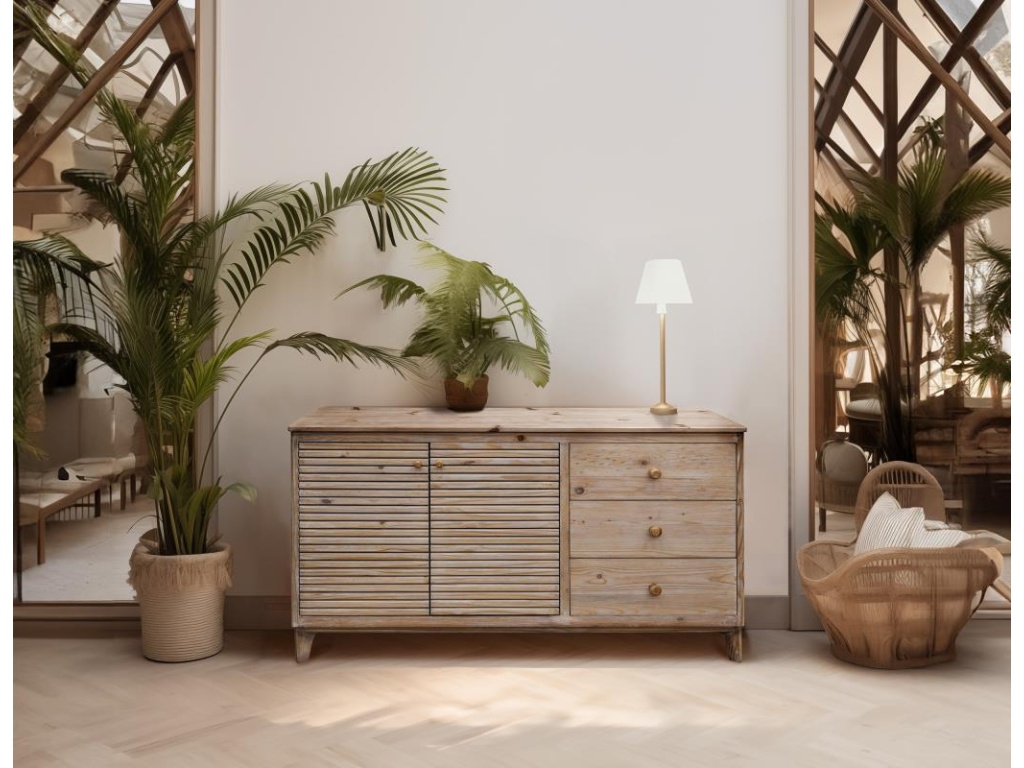 3 Drawer 2 Door Console - image 1