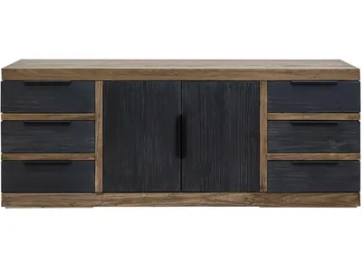 6 Drawer 2 Doors Console
