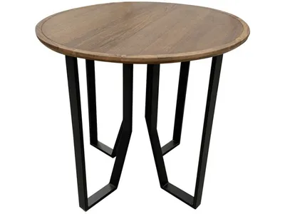 Metal Base End Table