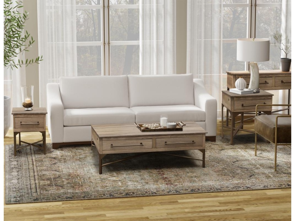 Metal Base End Table - image 1