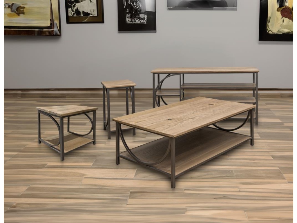 Metal Frame Sofa Table - image 1