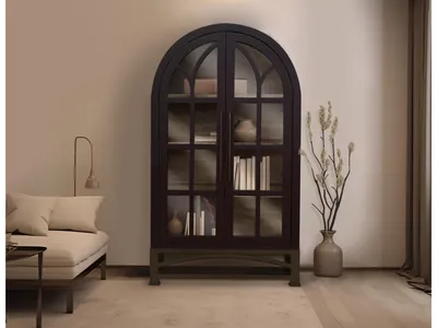 2 Glass Door Cabinet