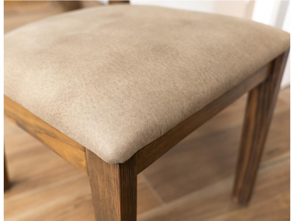 Upholstered Seat Wooden Chair - image 4