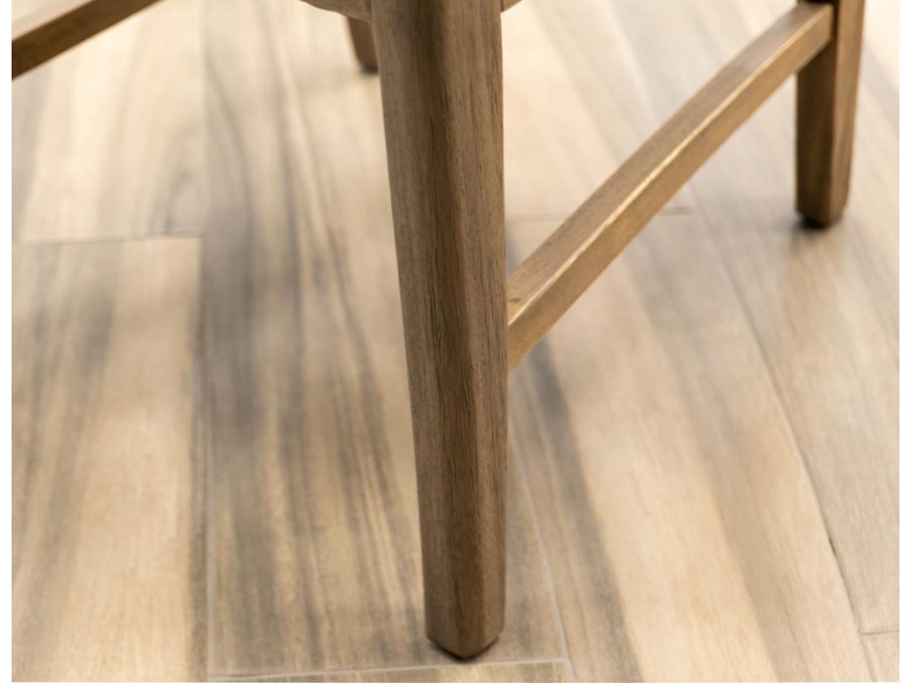 Upholstered Seat Wooden Chair - image 3