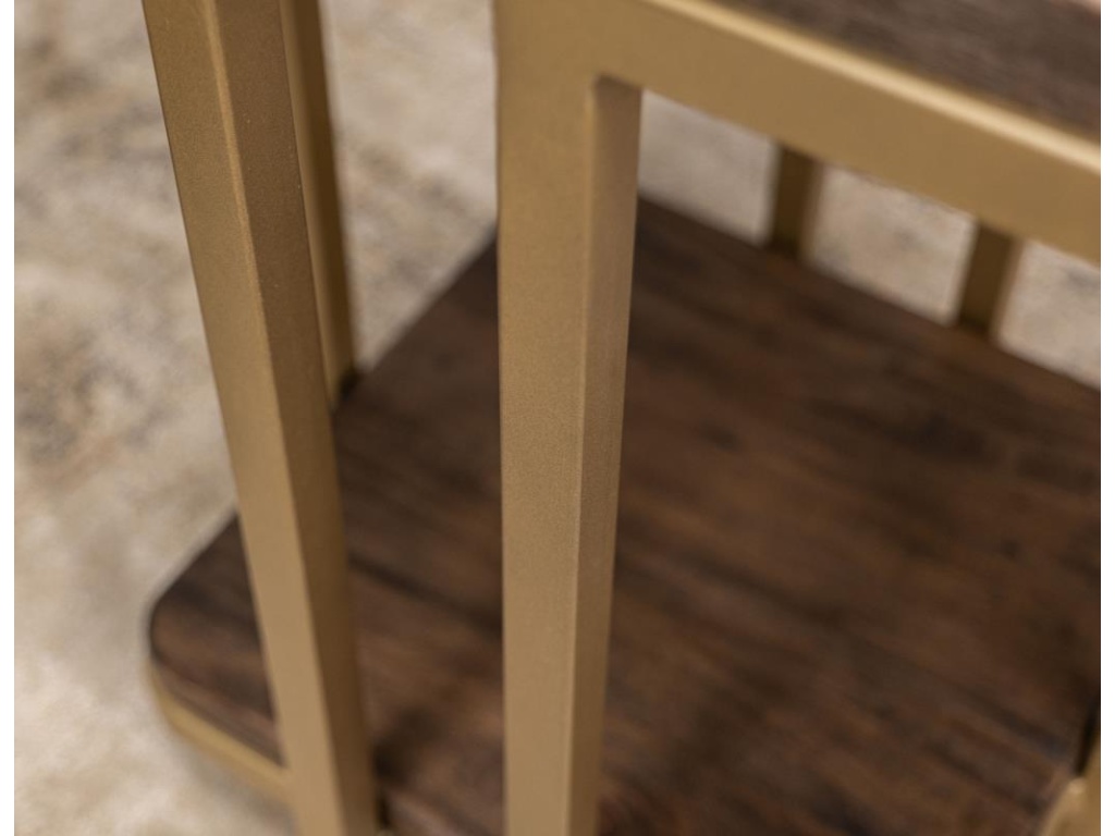Metal Base End Table - image 3