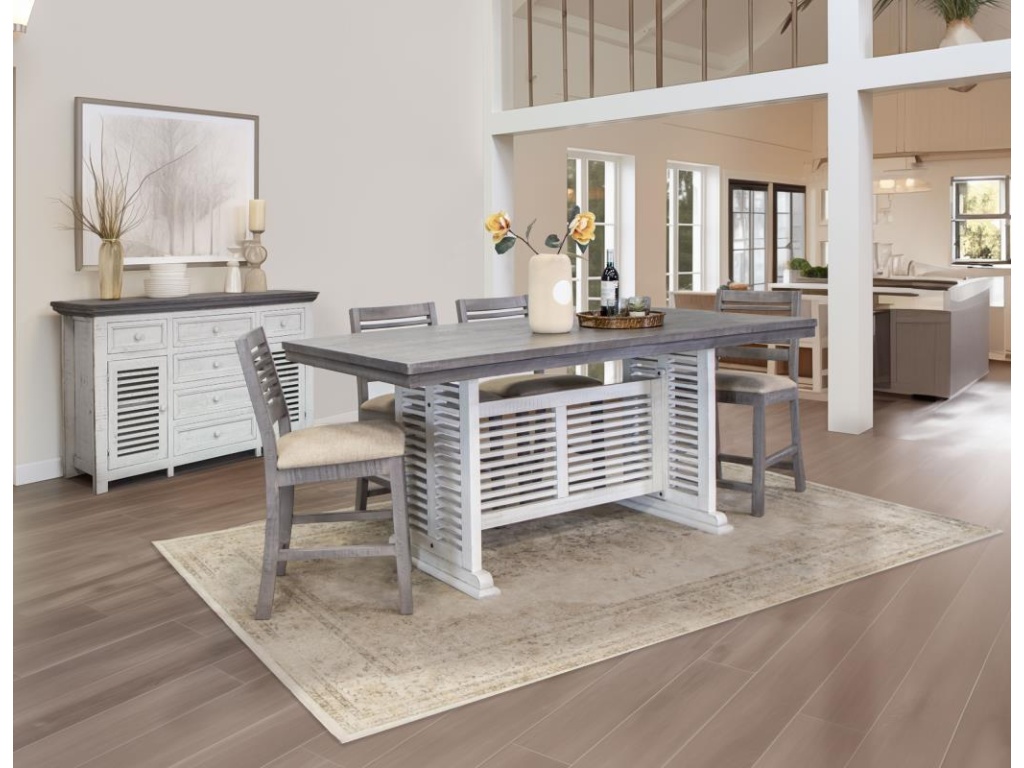 Stone, Rectangular Counter Dining Table - image 2