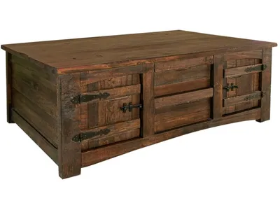 4 Drawer 4 Doors Cocktail Table