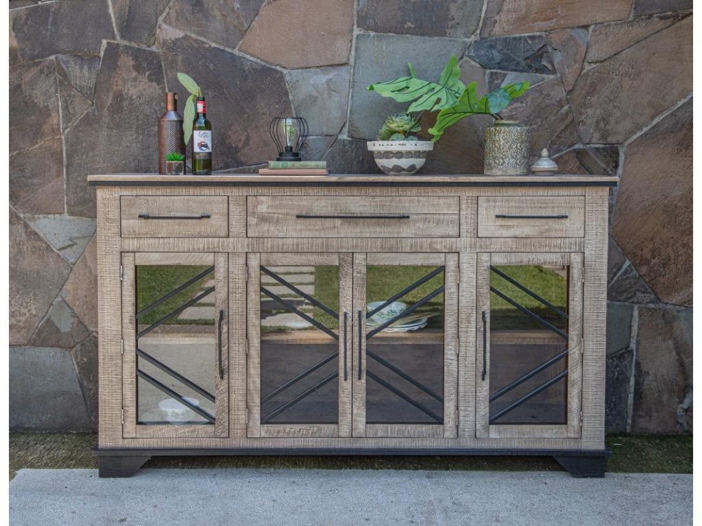 3 Drawer 4 Door Console - image 2