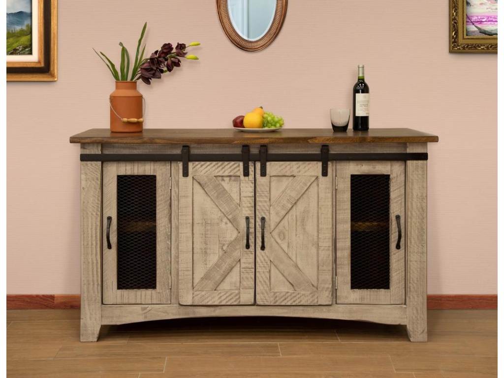 4 Door 60" TV Stand - image 1