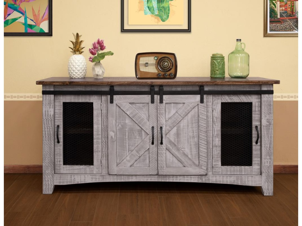 4 Door 70" TV Stand - image 1