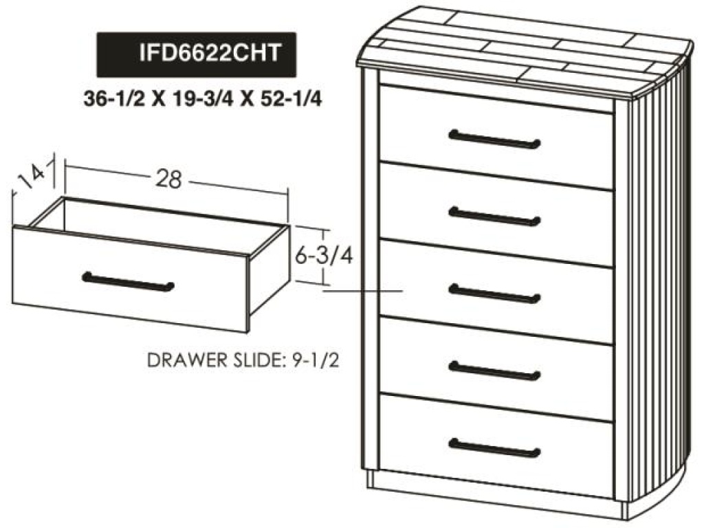 5 Drawer Chest - image 4