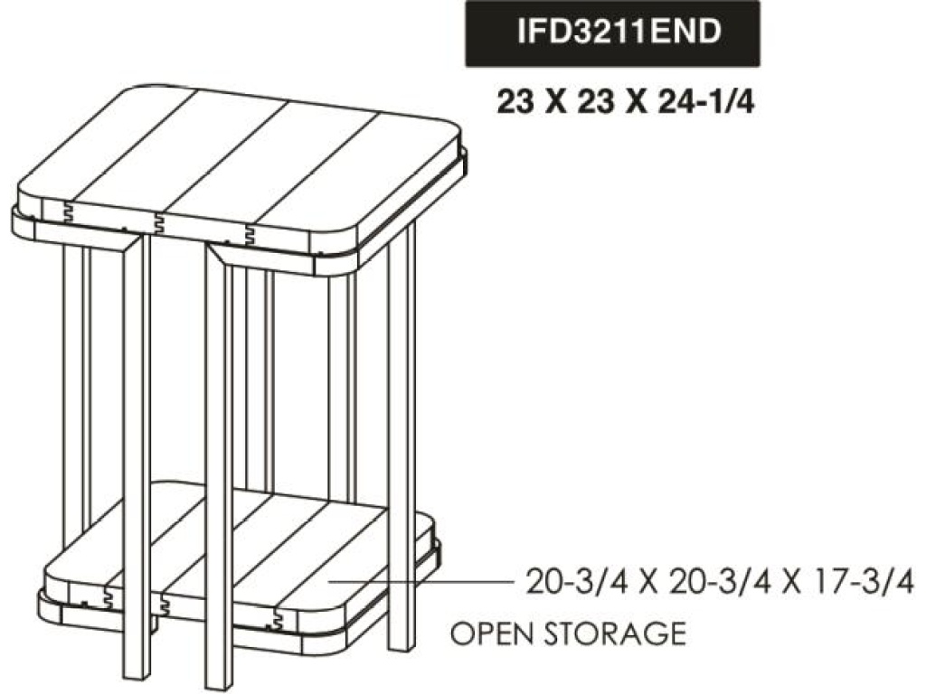 Metal Base End Table - image 4