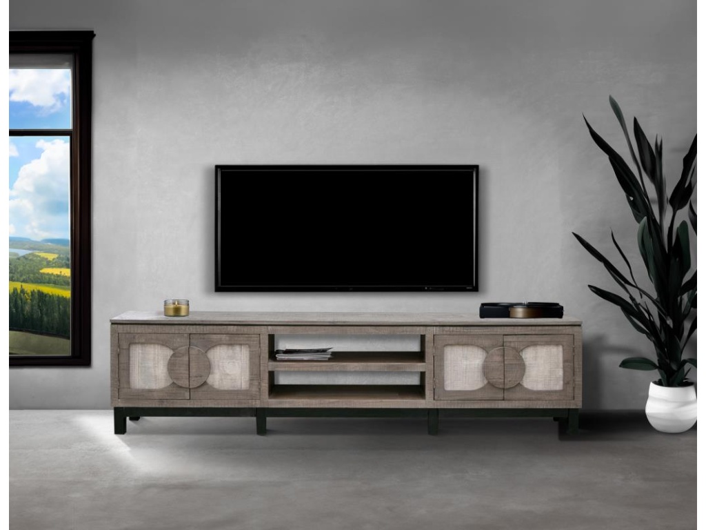 4 Door 93" TV Stand - image 1
