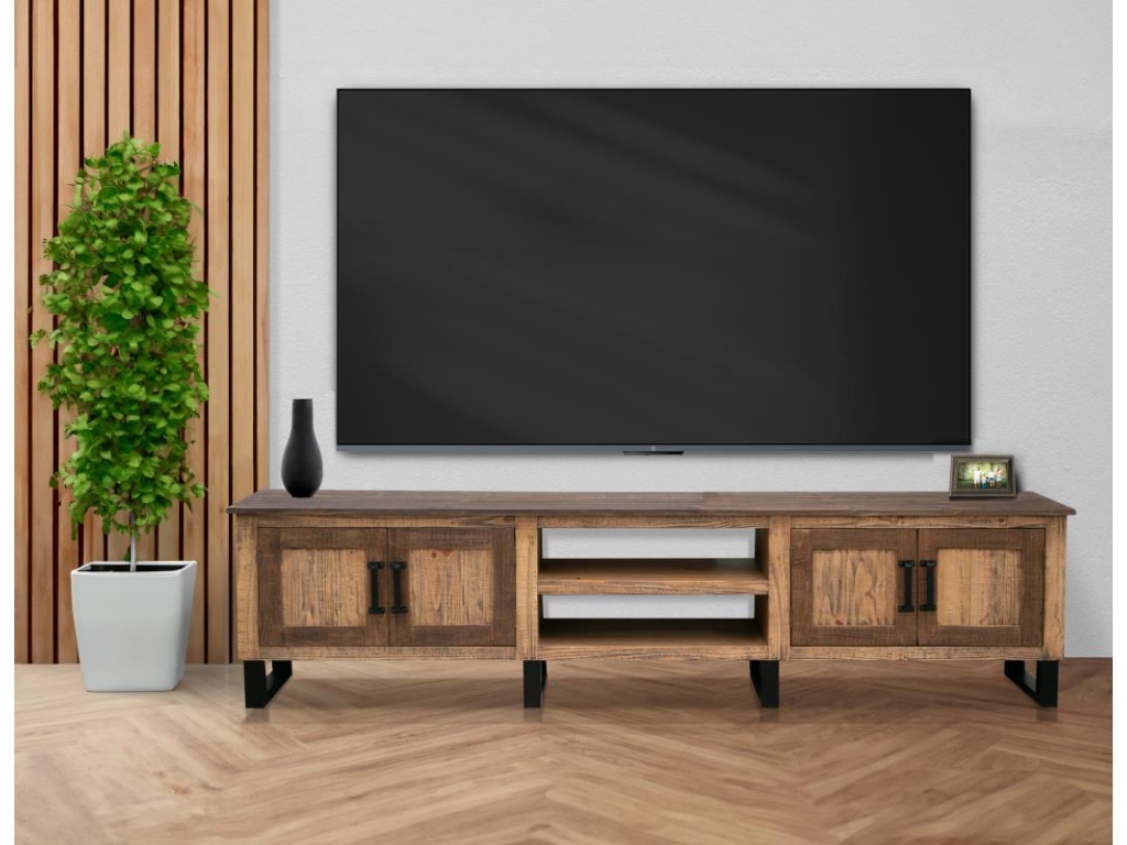 4 Door 93" TV Stand - image 1