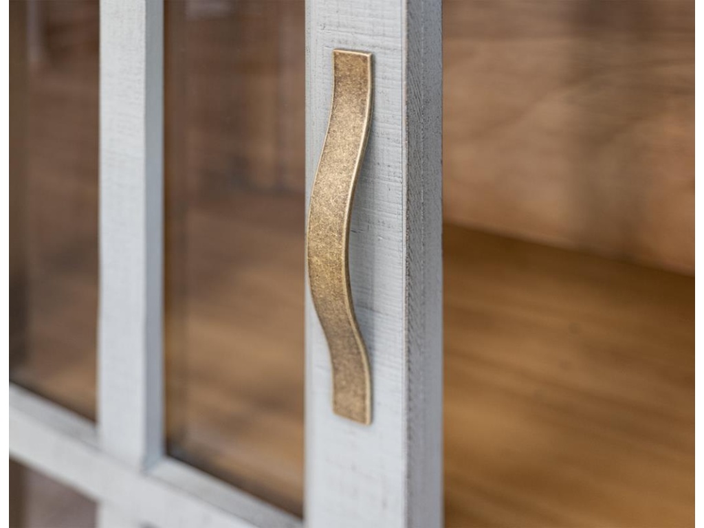 1 Drawer 2 Glass Doors Cabinet - image 3