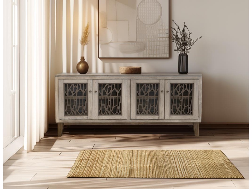 4 Glass Door Console - image 1