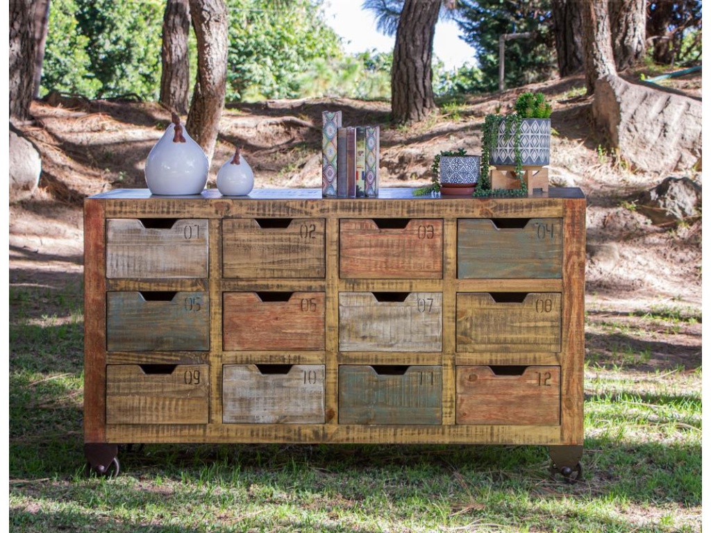 12 Numbered Drawer Console - image 1