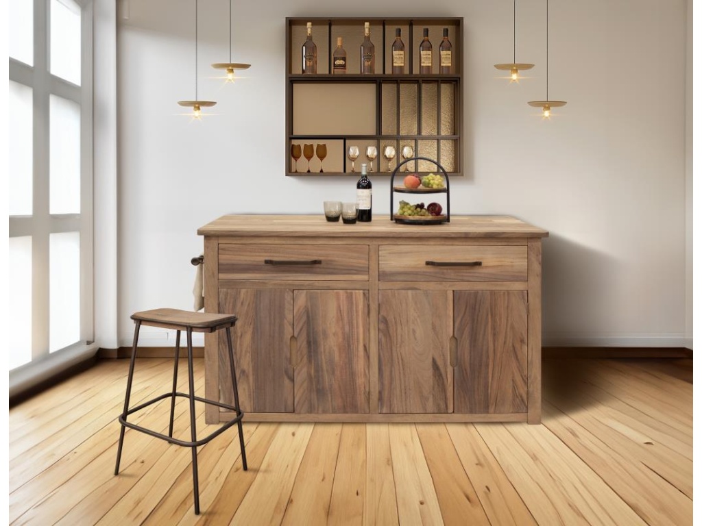 4 Door 2 Drawer Kitchen Island - image 1