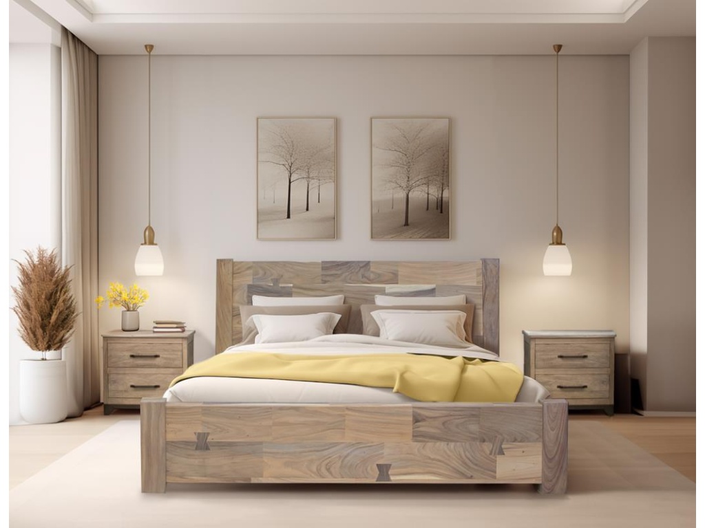 Natural Parota, King Bed - image 1