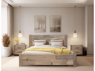 Natural Parota, King Bed