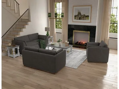 Wooden Frame & Base, Loveseat