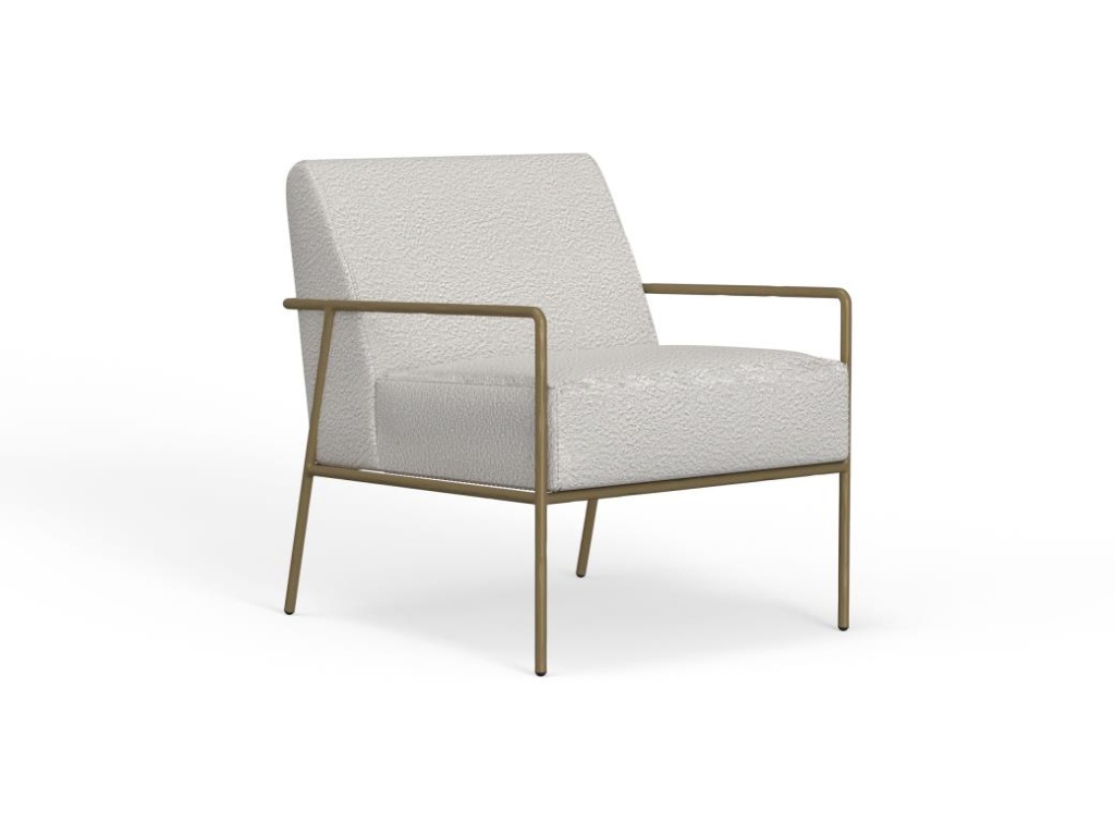 Wooden Frame & Metal Base, Armchair - main image