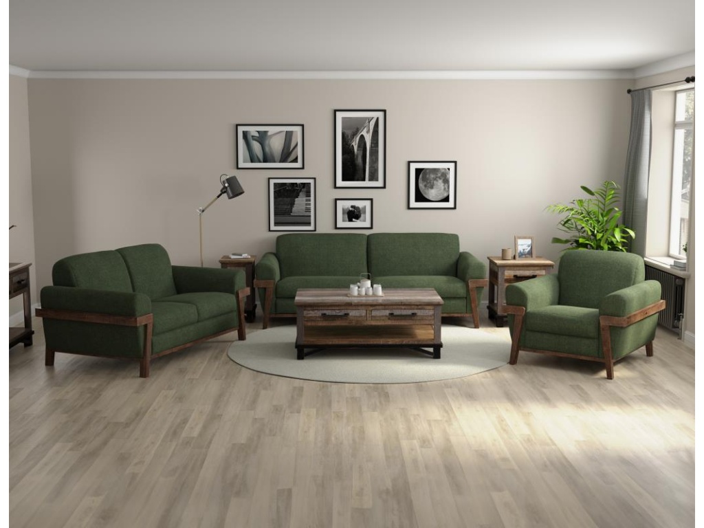 Wooden Frame & Base, Sofa - image 1