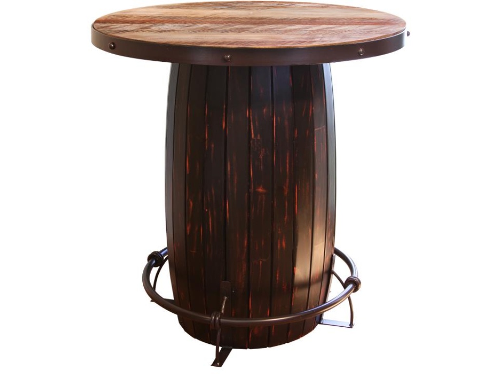 Antique Multicolor, Bistro Table Barrel Design - main image