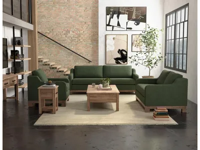 Wooden Frame & Base, Loveseat - Alternative View