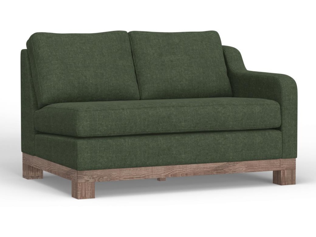 Wooden Frame & Base, Sectional Right-Arm Loveseat - main image