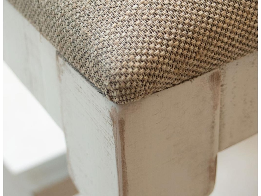 Upholstered Seat Wooden Chair - image 4