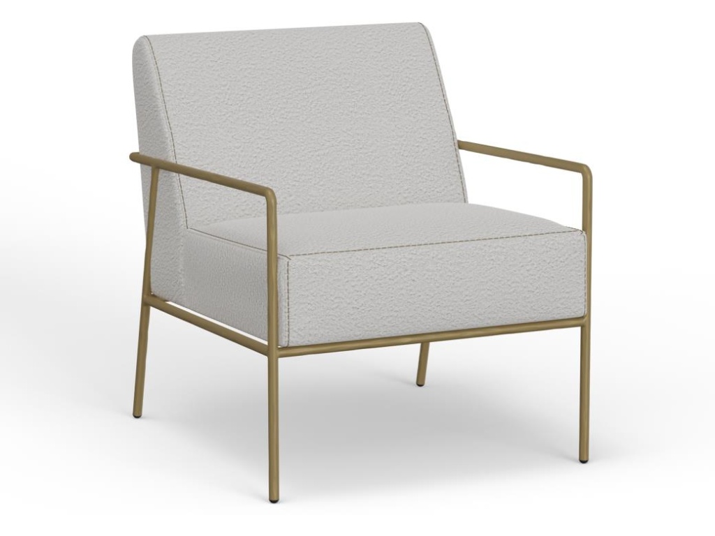 Wooden Frame & Metal Base, Armchair - image 2