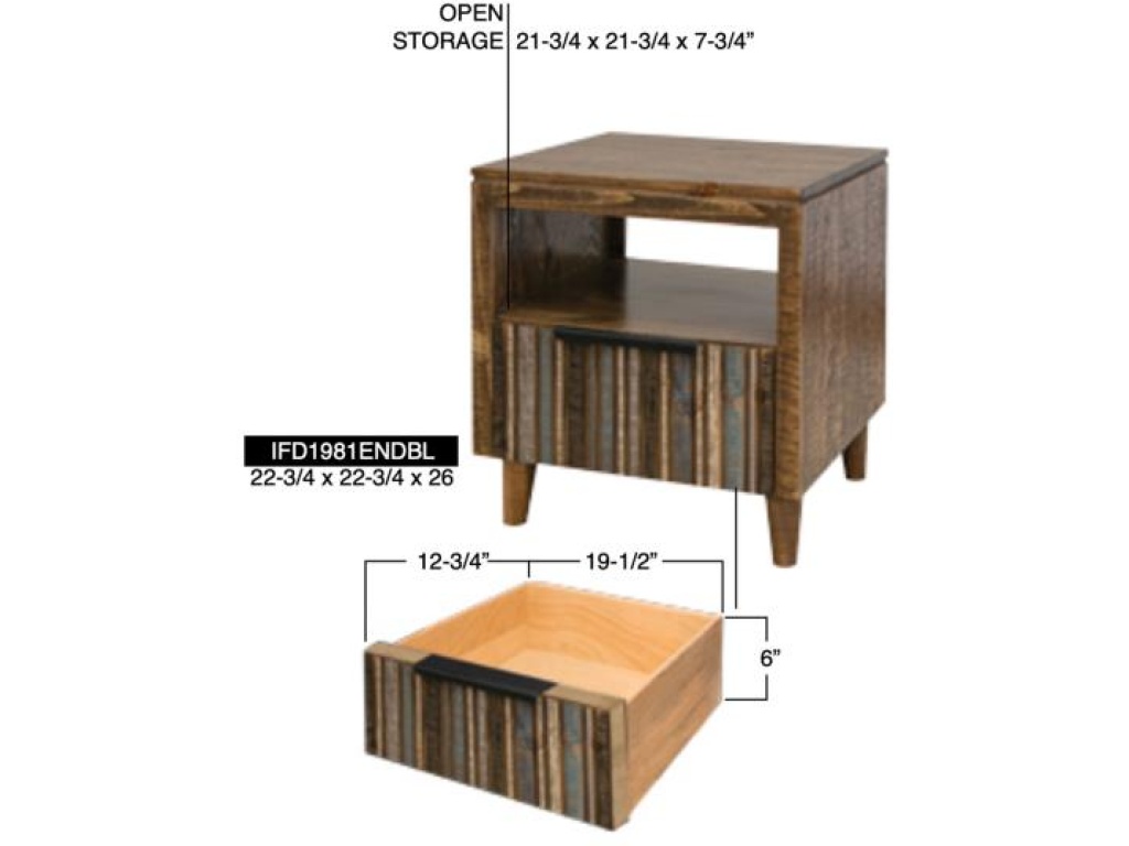1 Drawer End Table - image 4