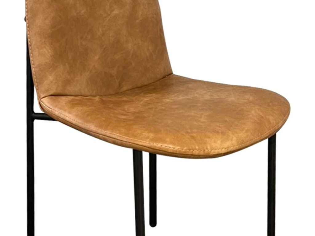 Upholstered Faux Leather Chair - image 2