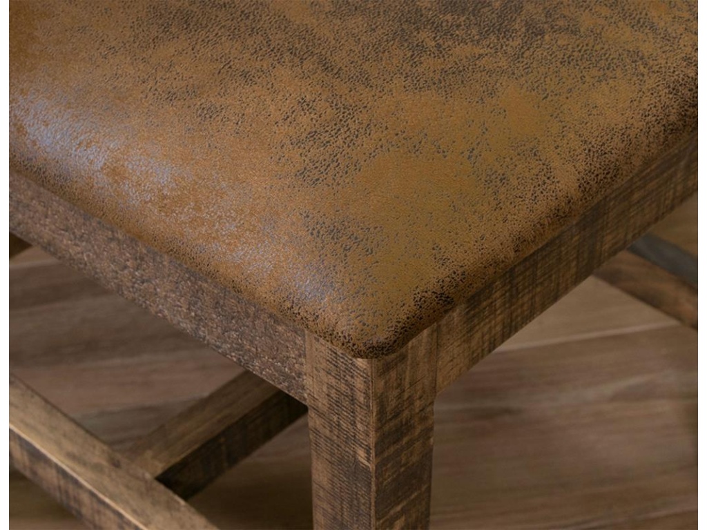 Upholstered Seat Wooden Chair - image 4