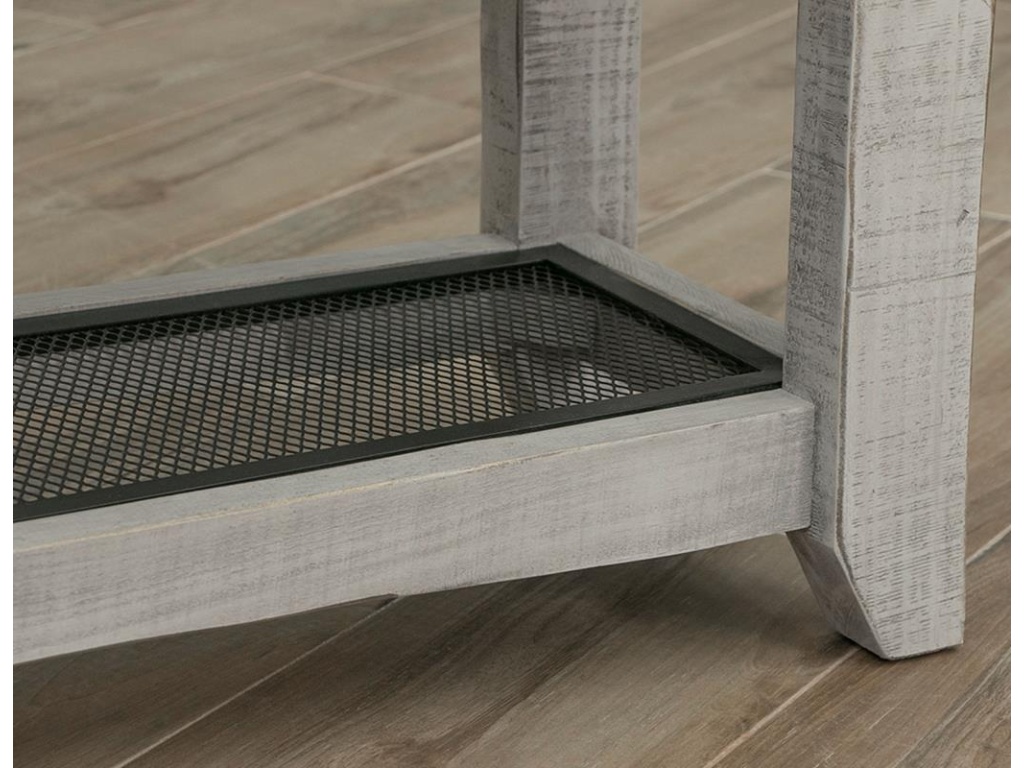 Iron Shelf Solid Wood Bench - image 4